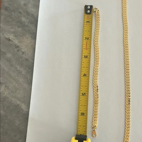 Jordache 18KT Gold Shield Necklace & Bracelet set - Picture 2 of 3